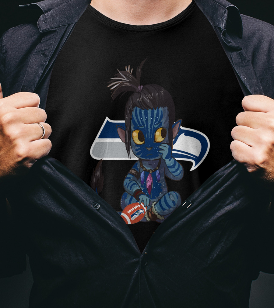 Avatar Seahawks Football Crossover T-Shirt