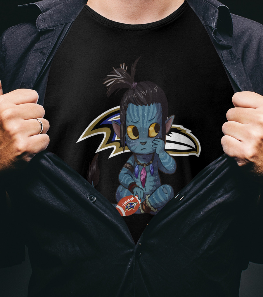 Avatar Ravens Football Character T-Shirt