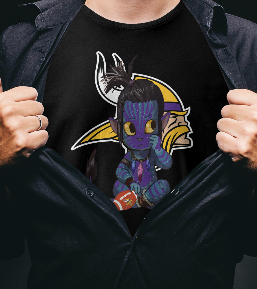 Avatar Vikings NFL Football Fusion T-Shirt