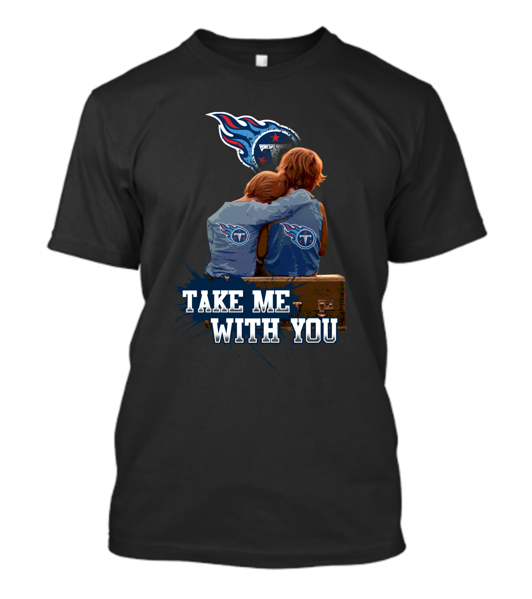 Titans Take Me With You Back-To-Back Embrace T-Shirt