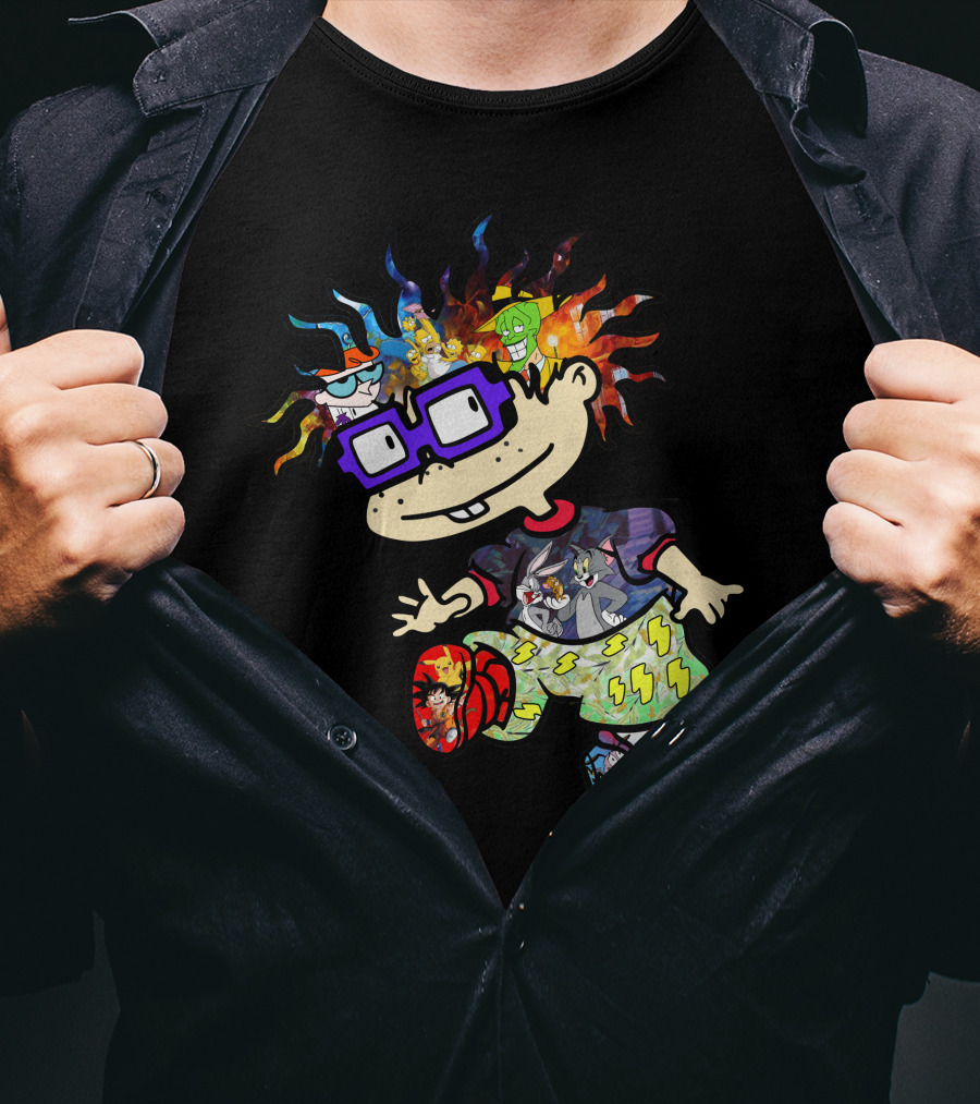 Rugrats Chuckie Galaxy Characters Fusion T-Shirt