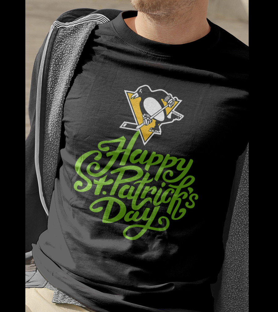 Happy St. Patrick's Day Pittsburgh Penguins T-Shirt