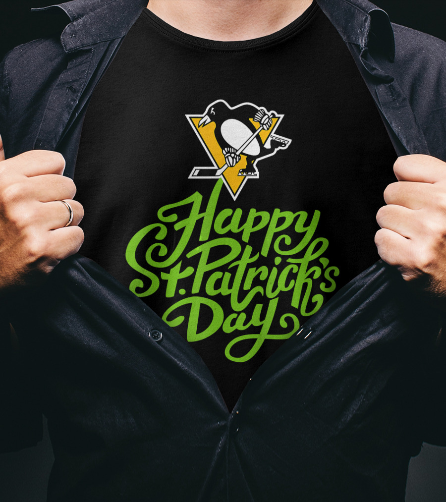 Happy St. Patrick's Day Pittsburgh Penguins T-Shirt