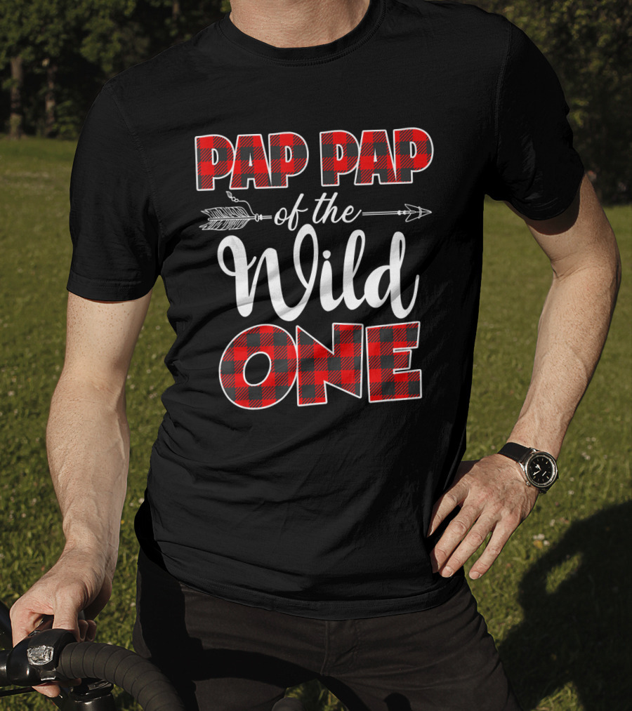 Pap Pap Of The Wild One Plaid Arrows And Buffalo Check T-Shirt