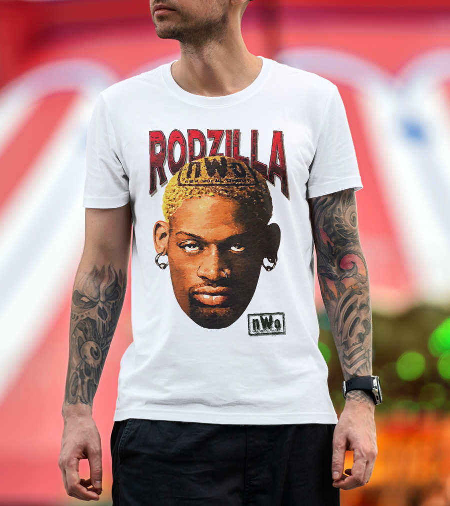 Dennis Rodman Rodzilla nWo Wrestling Legend The Worm T-Shirt