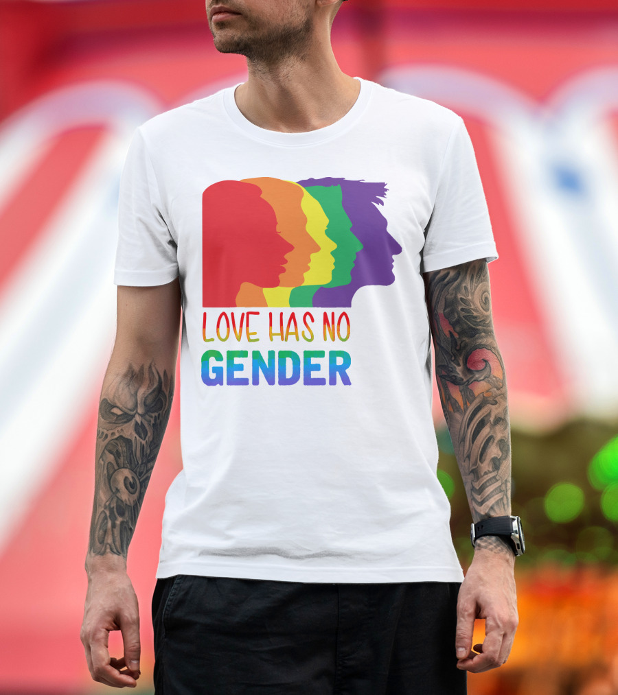 LOVE HAS NO GENDER Unconditional Love Multicolor T-Shirt