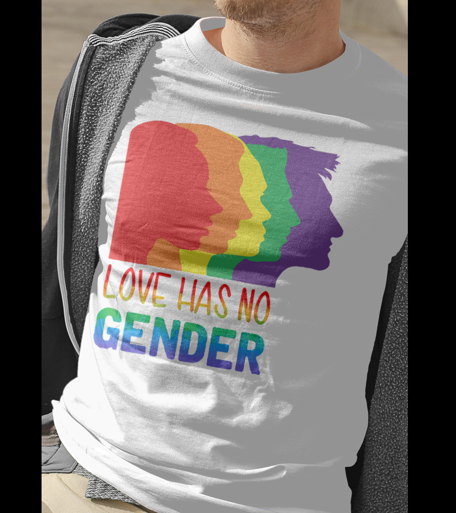 LOVE HAS NO GENDER Unconditional Love Multicolor T-Shirt