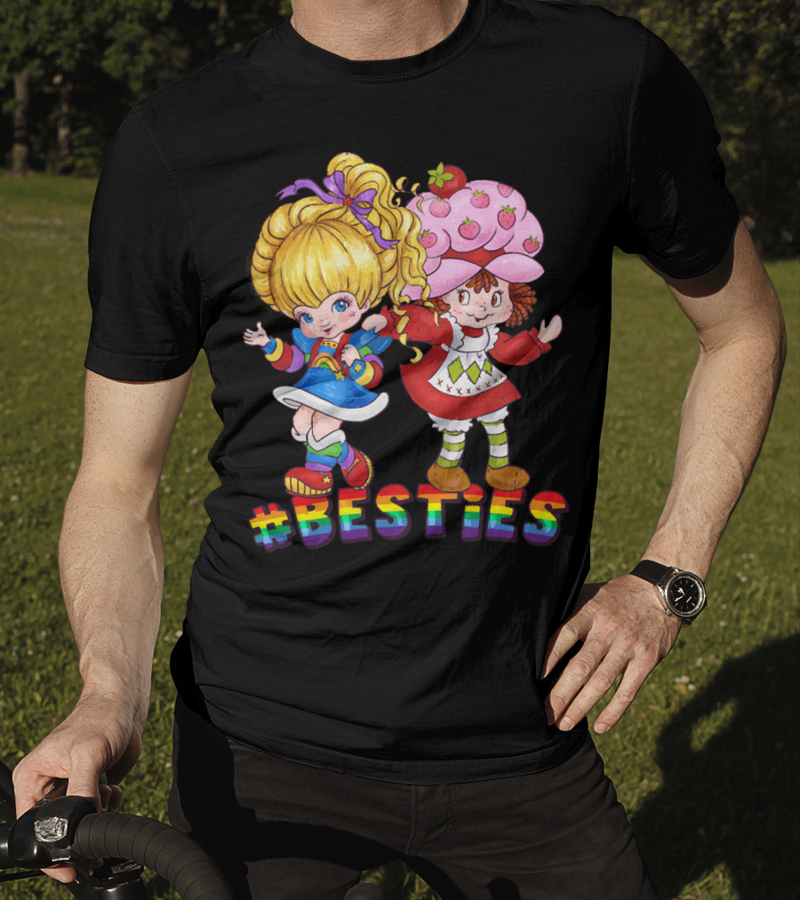 BESTIES Rainbow Brite Strawberry Shortcake T-Shirt