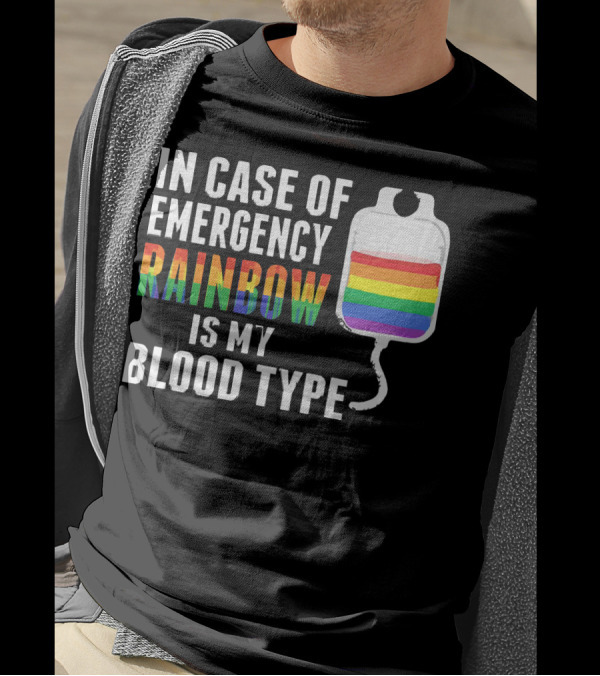 In Case Of Emergency Rainbow Blood Type Bag T-Shirt