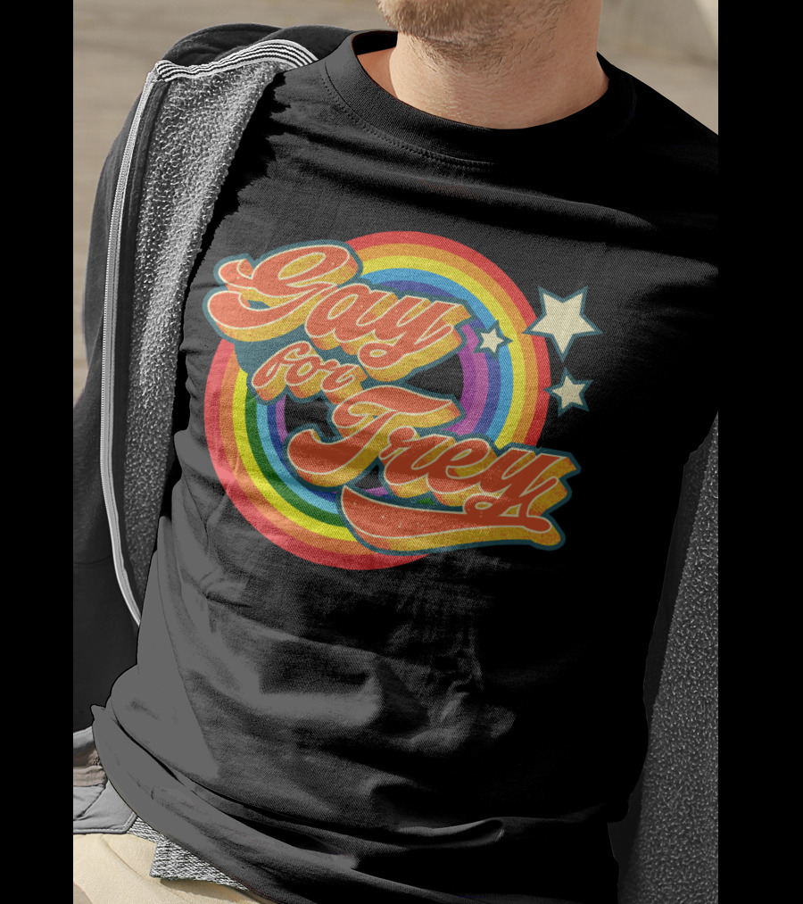 Gay For Trey Phish Rainbow Stars T-Shirt