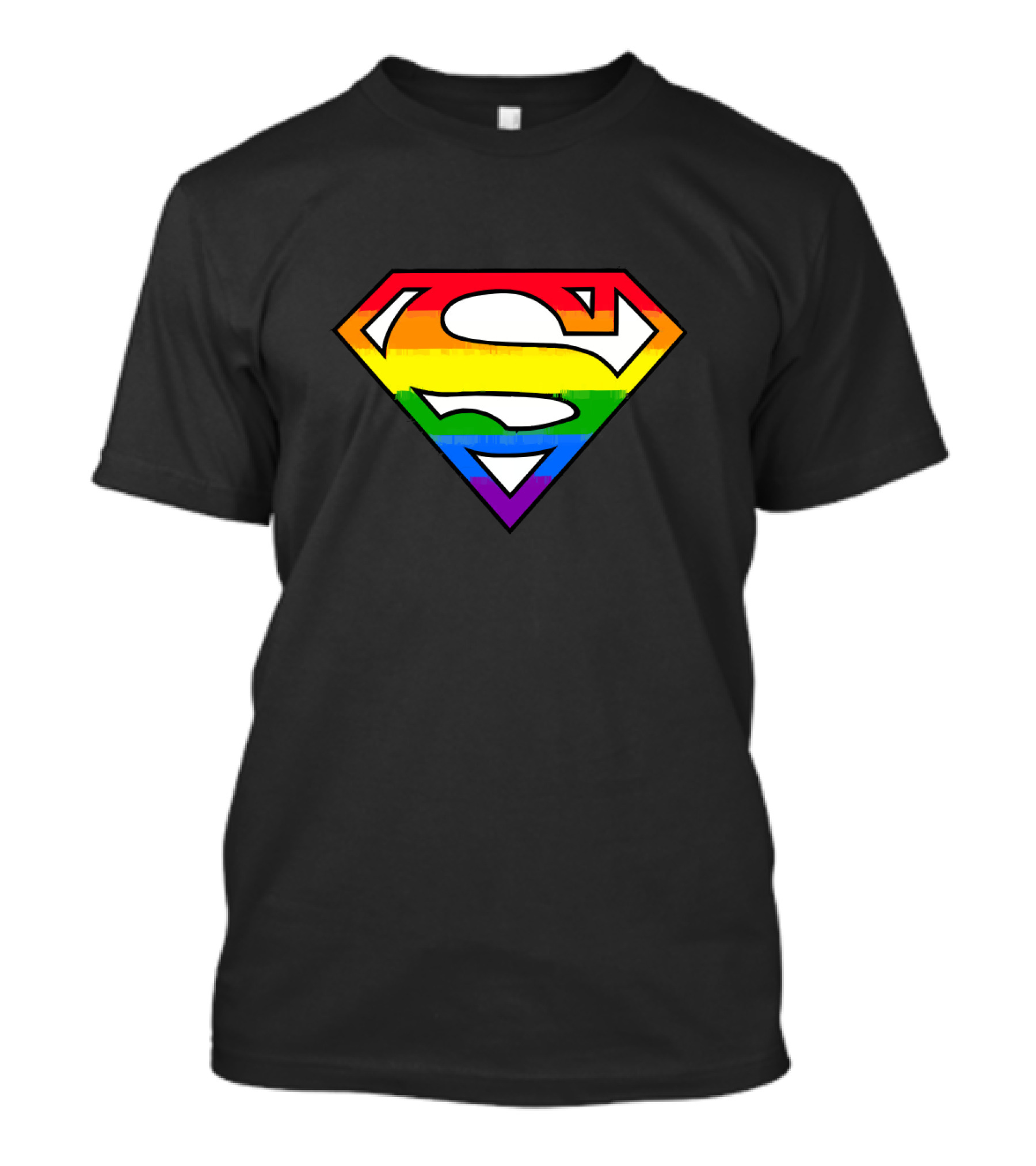 SUPER GAY Rainbow Pride Superman T-Shirt
