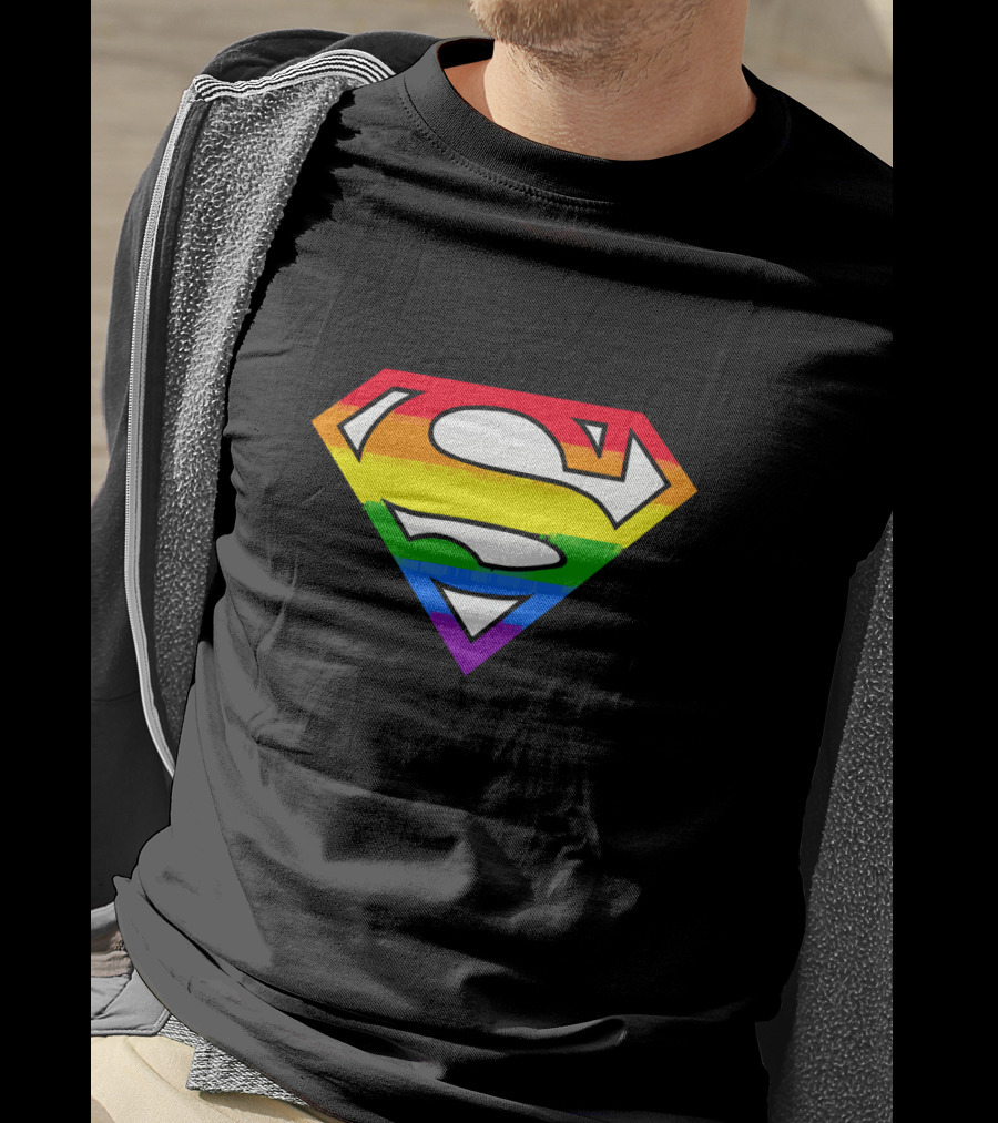 SUPER GAY Rainbow Pride Superman T-Shirt