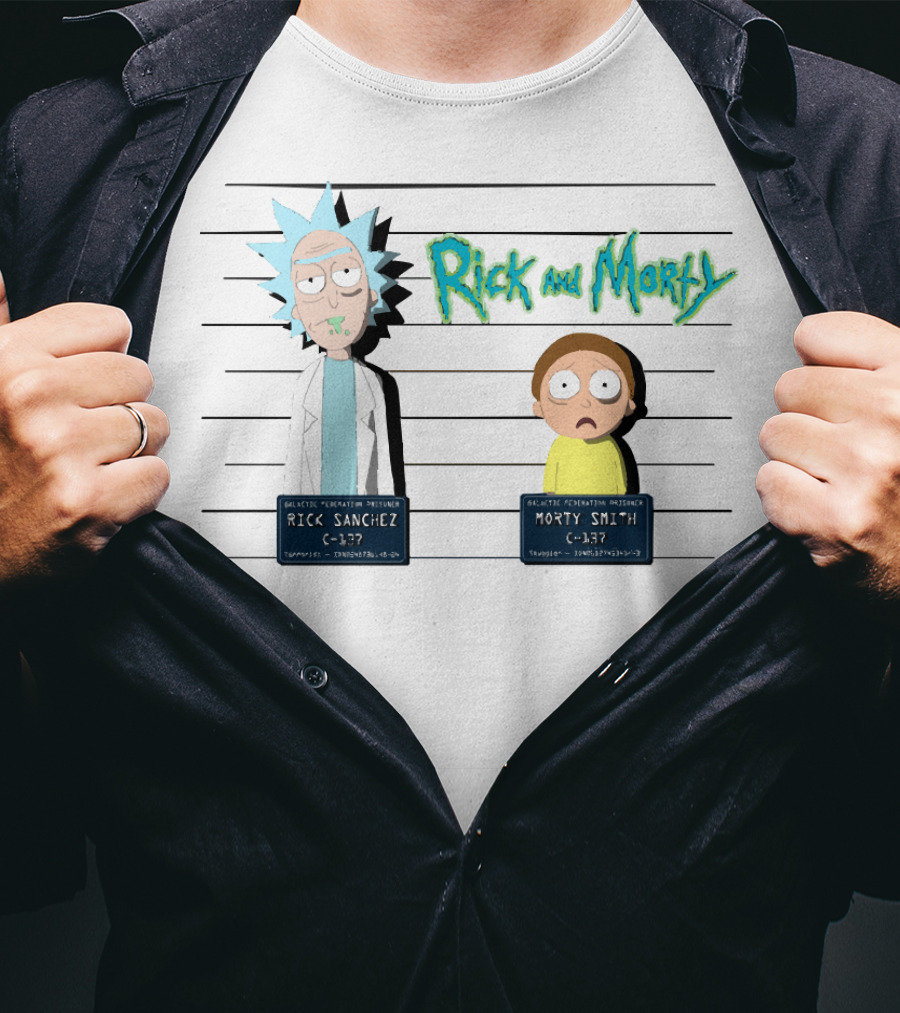 Rick And Morty Galactic Federation Prisoners C-137 Mugshot T-Shirt