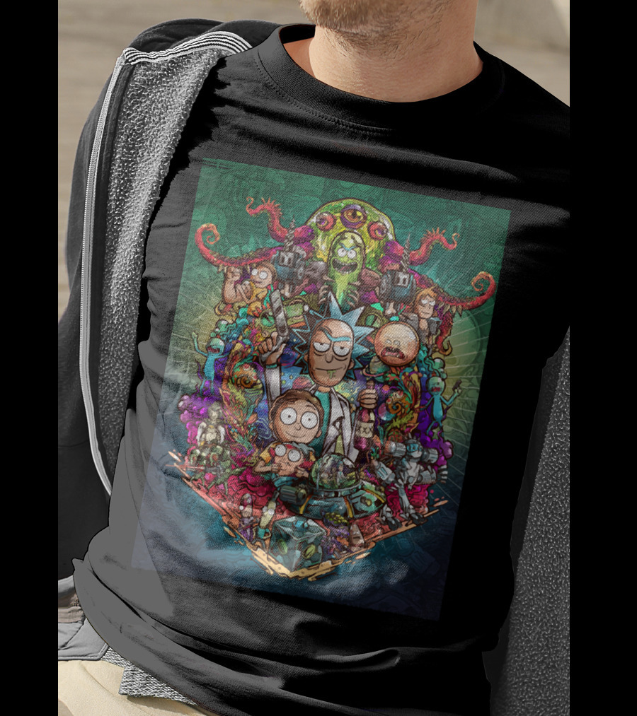 Buckle Up Morty Adventure With Rick And Multiverse Creatures T-Shirt