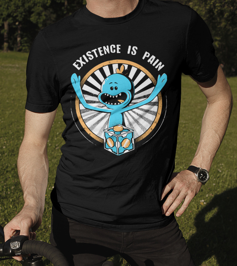 Existence Is Pain Mr. Meeseeks Rick And Morty Cube T-Shirt