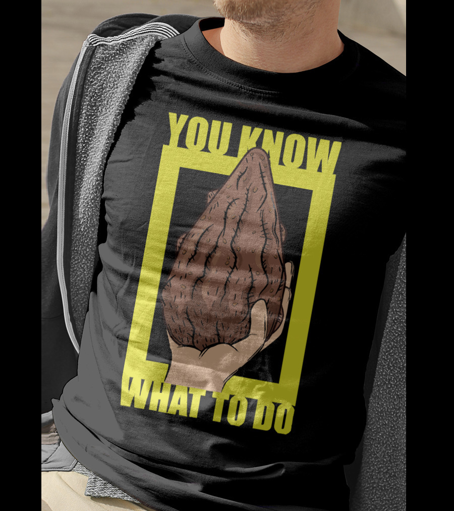 Morty Mega Seeds You Know What To Do Hand Holding Brown Seed T-Shirt