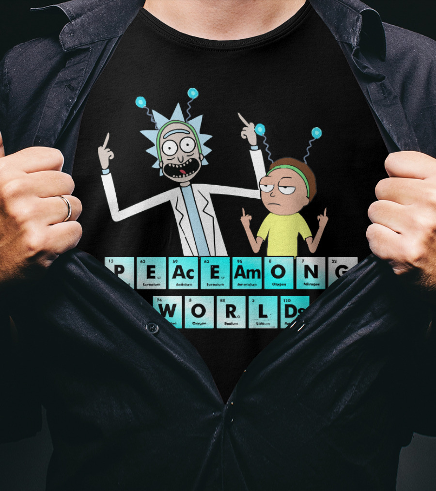 Peace Among Worlds Periodic Table Rick And Morty T-Shirt