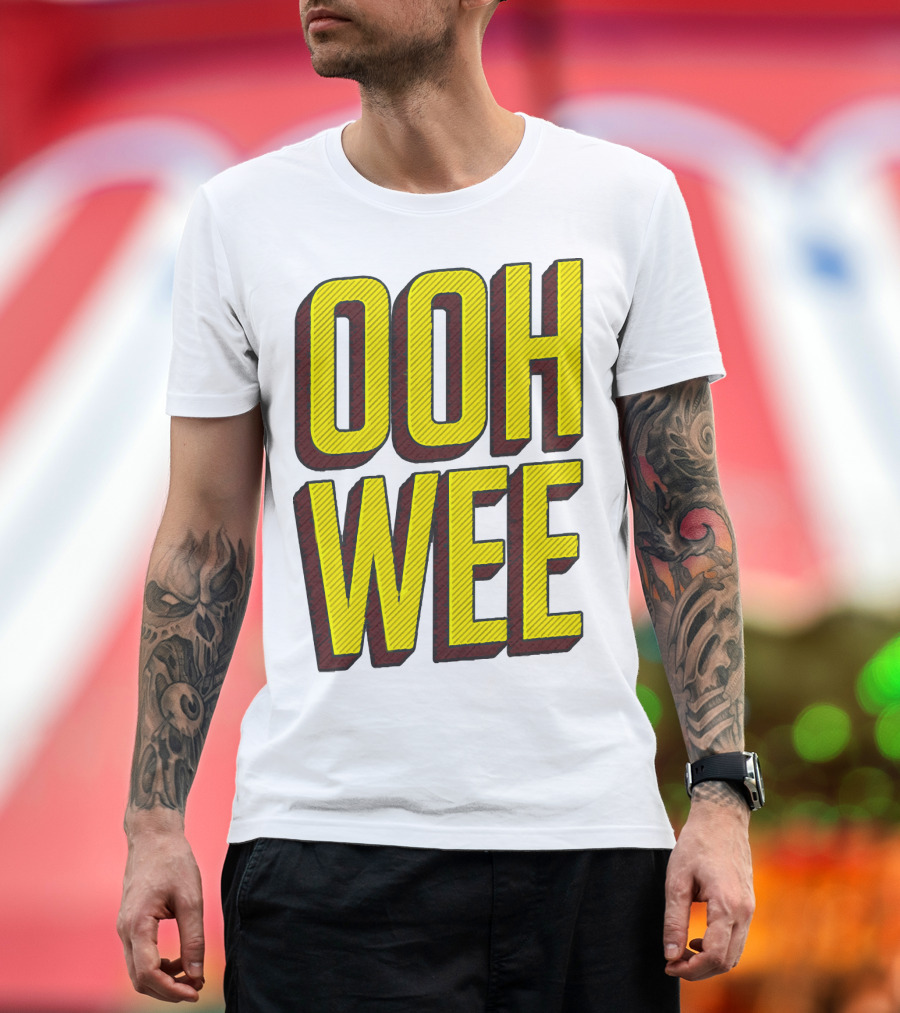 OOH WEE Mr. Poopy Butthole Bold Yellow Comic T-Shirt