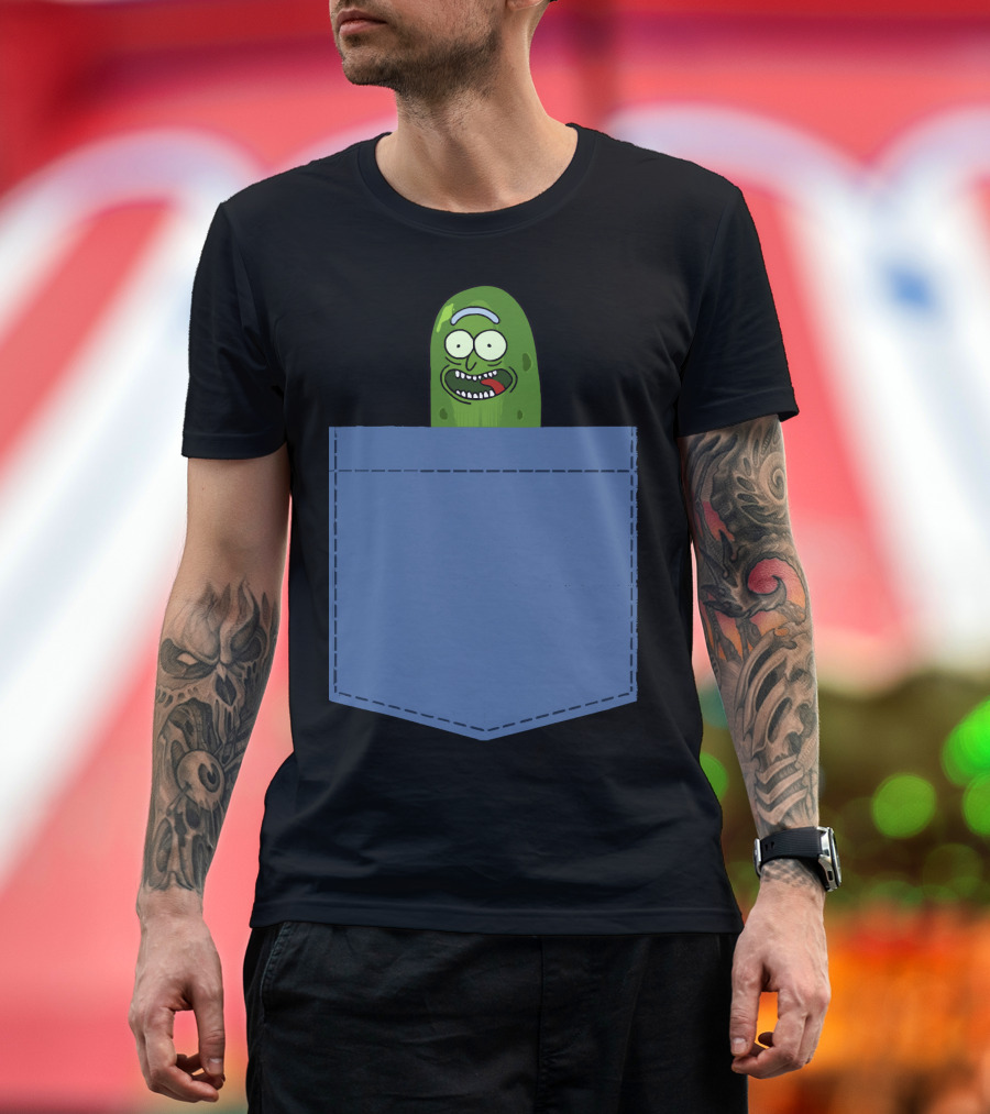 Pickle Rick Pocket Adventure T-Shirt