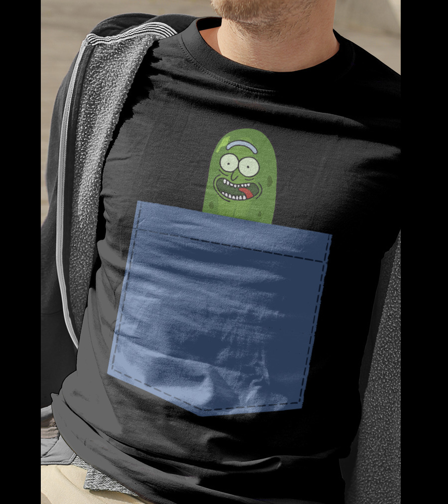 Pickle Rick Pocket Adventure T-Shirt