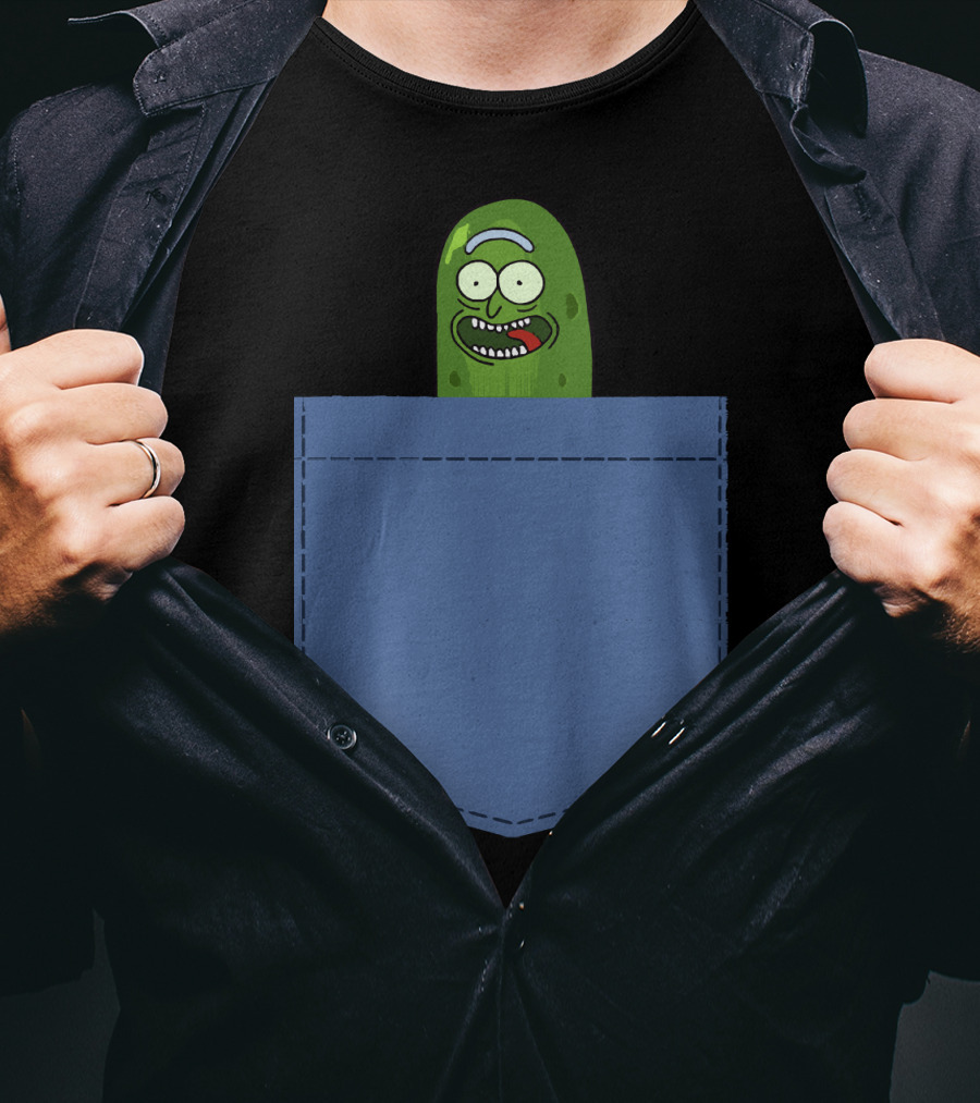 Pickle Rick Pocket Adventure T-Shirt