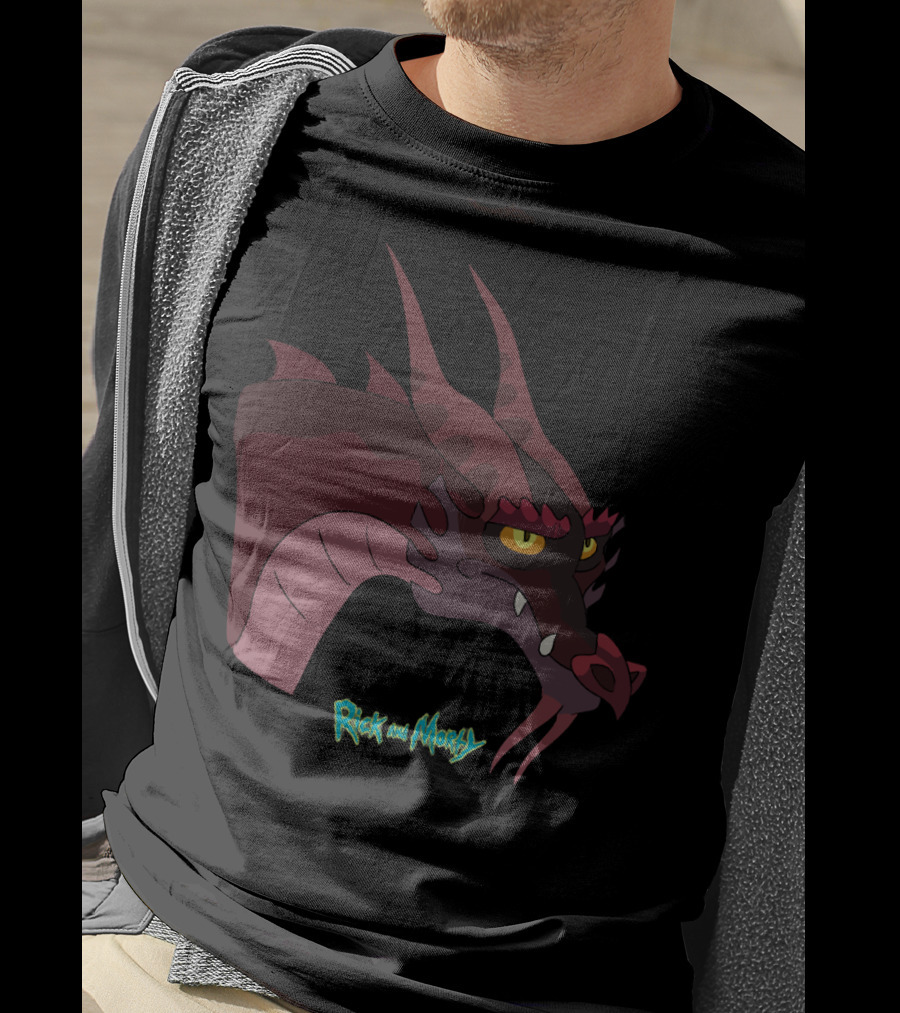 Rick And Morty Dragon Head T-Shirt