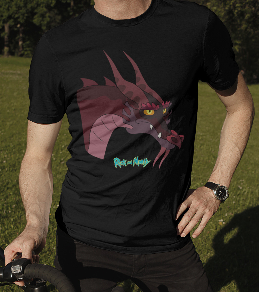 Rick And Morty Dragon Head T-Shirt