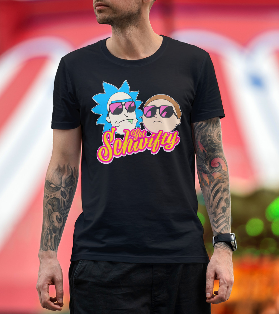 Rick And Morty Get Schwifty Sunglasses Edition T-Shirt