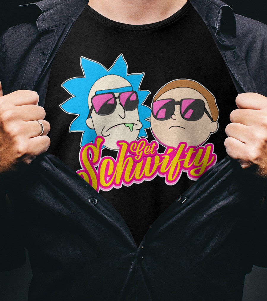 Rick And Morty Get Schwifty Sunglasses Edition T-Shirt