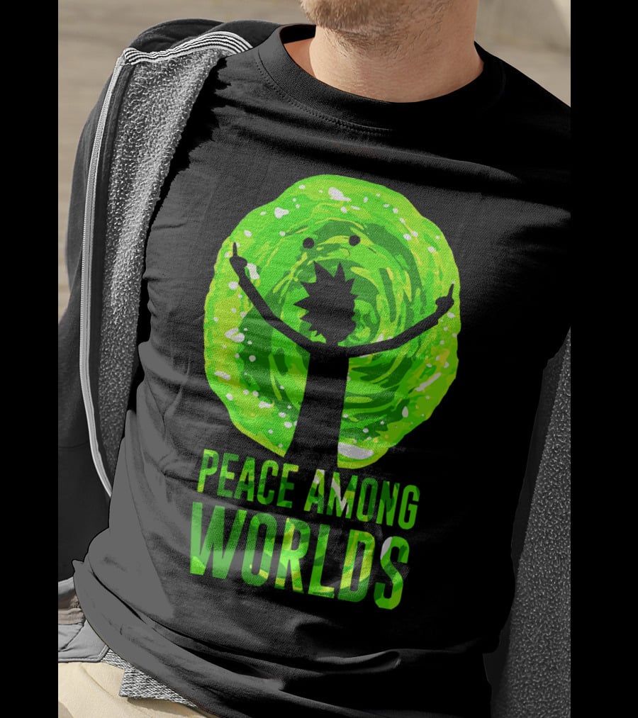 Rick And Morty Peace Among Worlds Portal T-Shirt