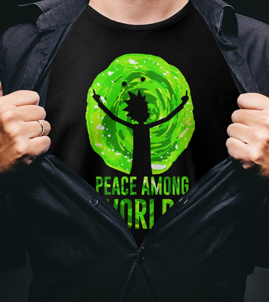 Rick And Morty Peace Among Worlds Portal T-Shirt
