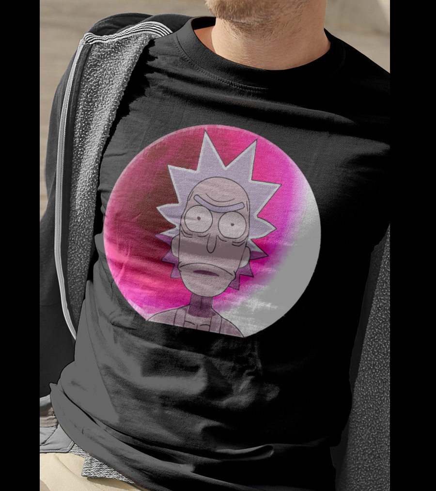 Samurai Rick Anime Crossover Style Expression T-Shirt