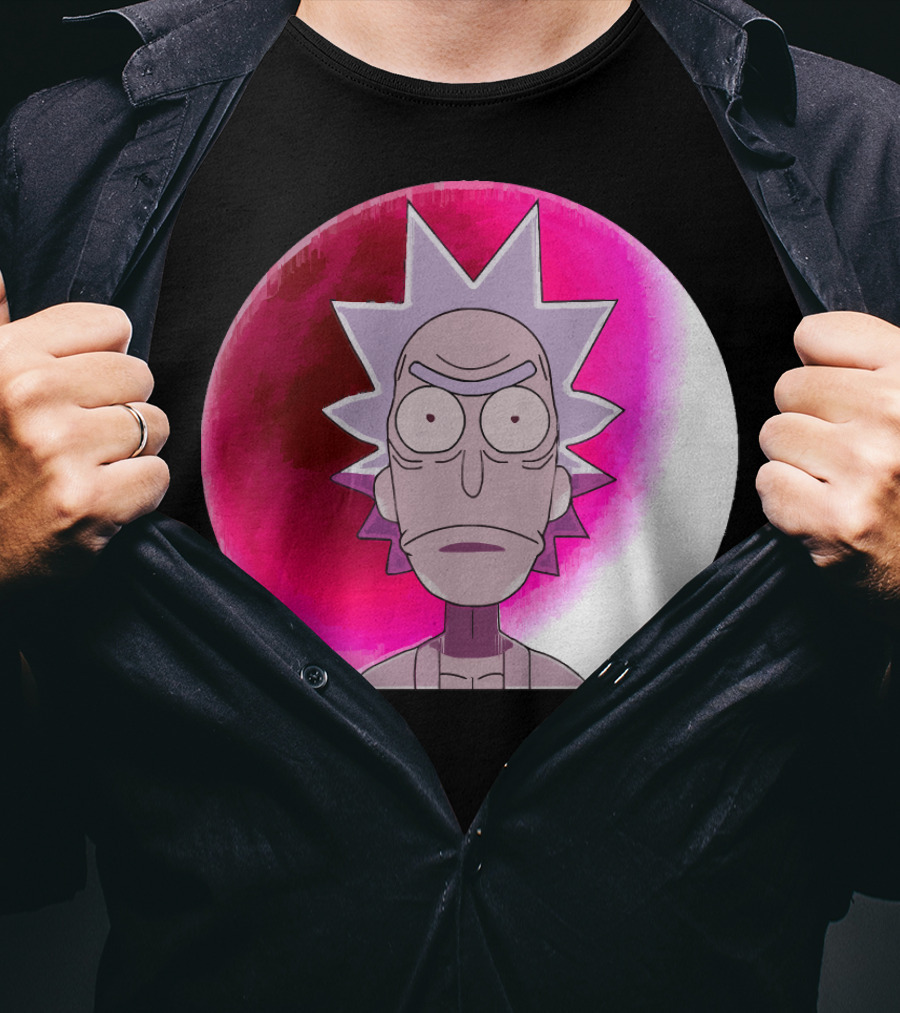 Samurai Rick Anime Crossover Style Expression T-Shirt