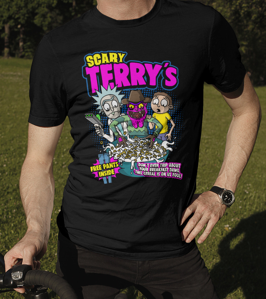 Scary Terry's Free Pants Inside Cereal Don't Even Trip About Your Breakfast Dawg This Cereal Is On Us Fool T-Shirt