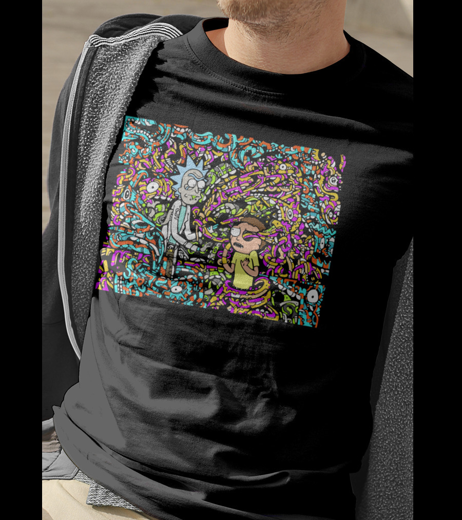 Rick And Morty Show Me What You Got Psychedelic Labyrinth T-Shirt