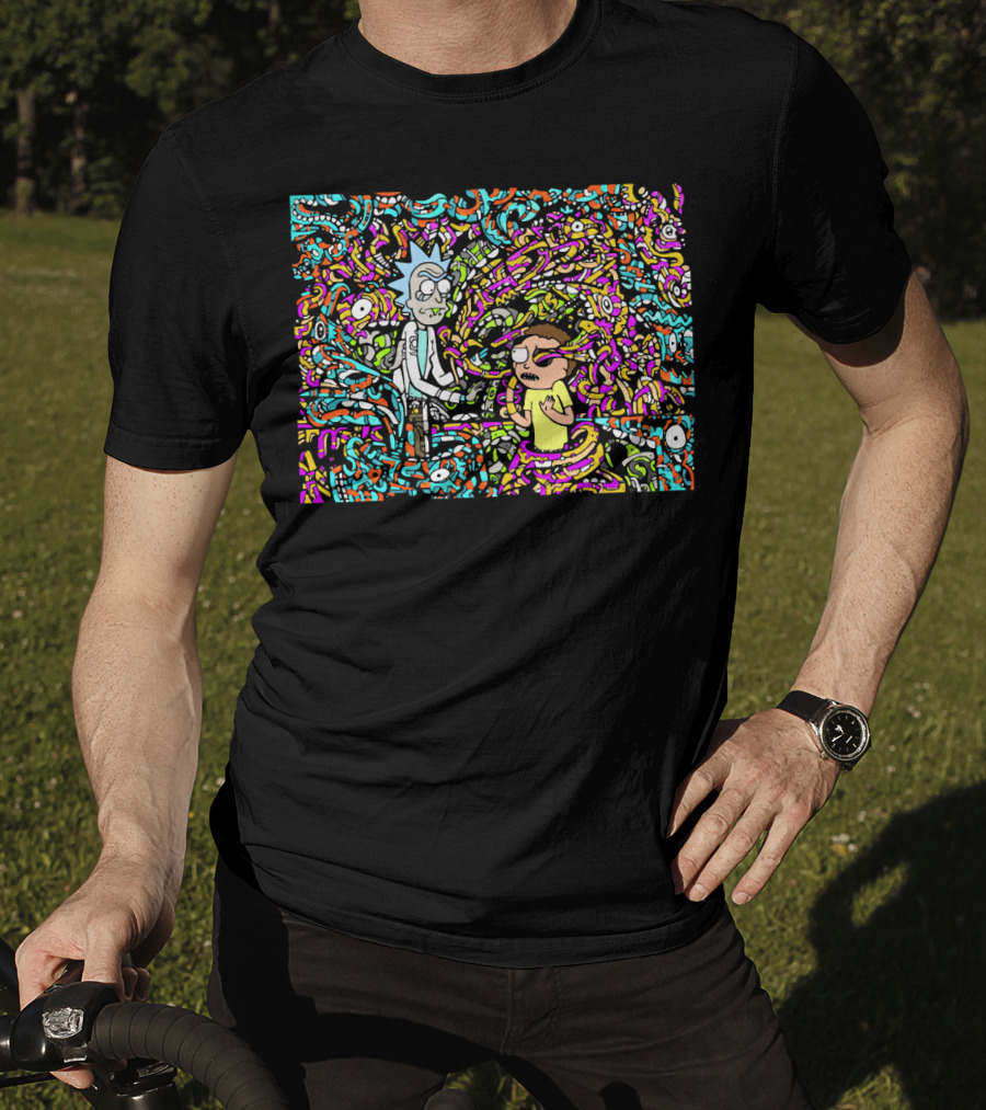 Rick And Morty Show Me What You Got Psychedelic Labyrinth T-Shirt