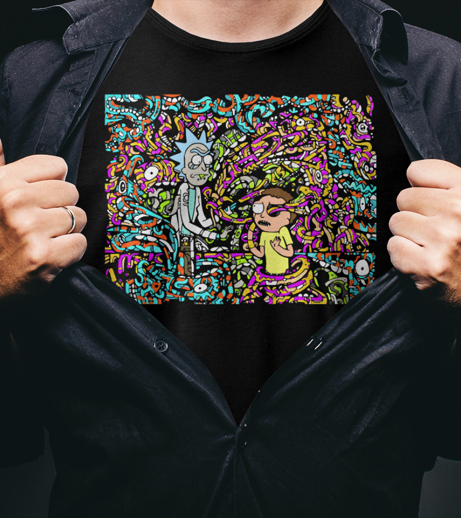 Rick And Morty Show Me What You Got Psychedelic Labyrinth T-Shirt