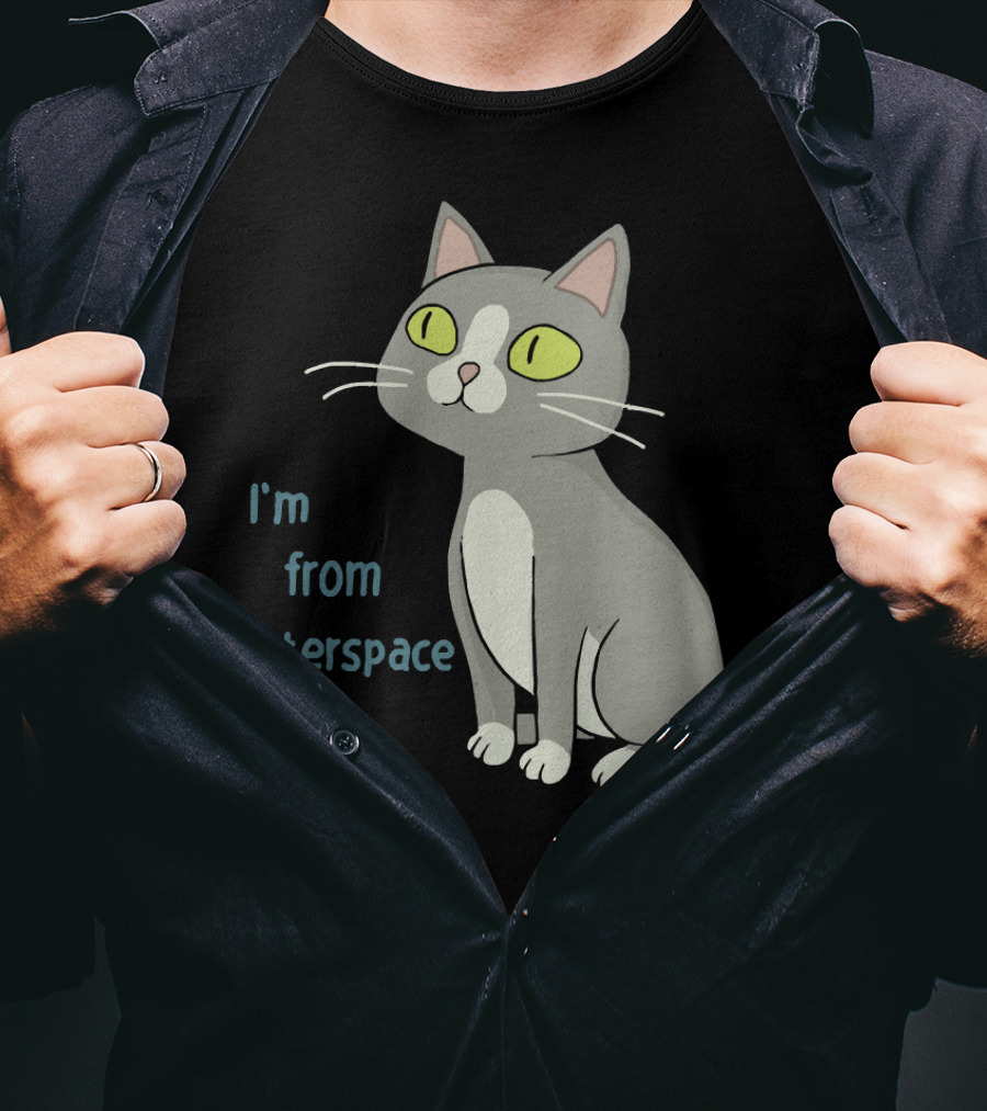 I'm From Outerspace Cat Rick And Morty T-Shirt