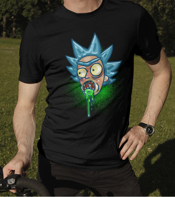 Specific To Rick And Morty Burp Green Slime Face T-Shirt