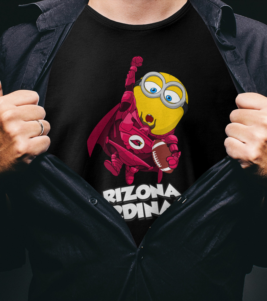 Arizona Cardinals Minion Football Hero T-Shirt