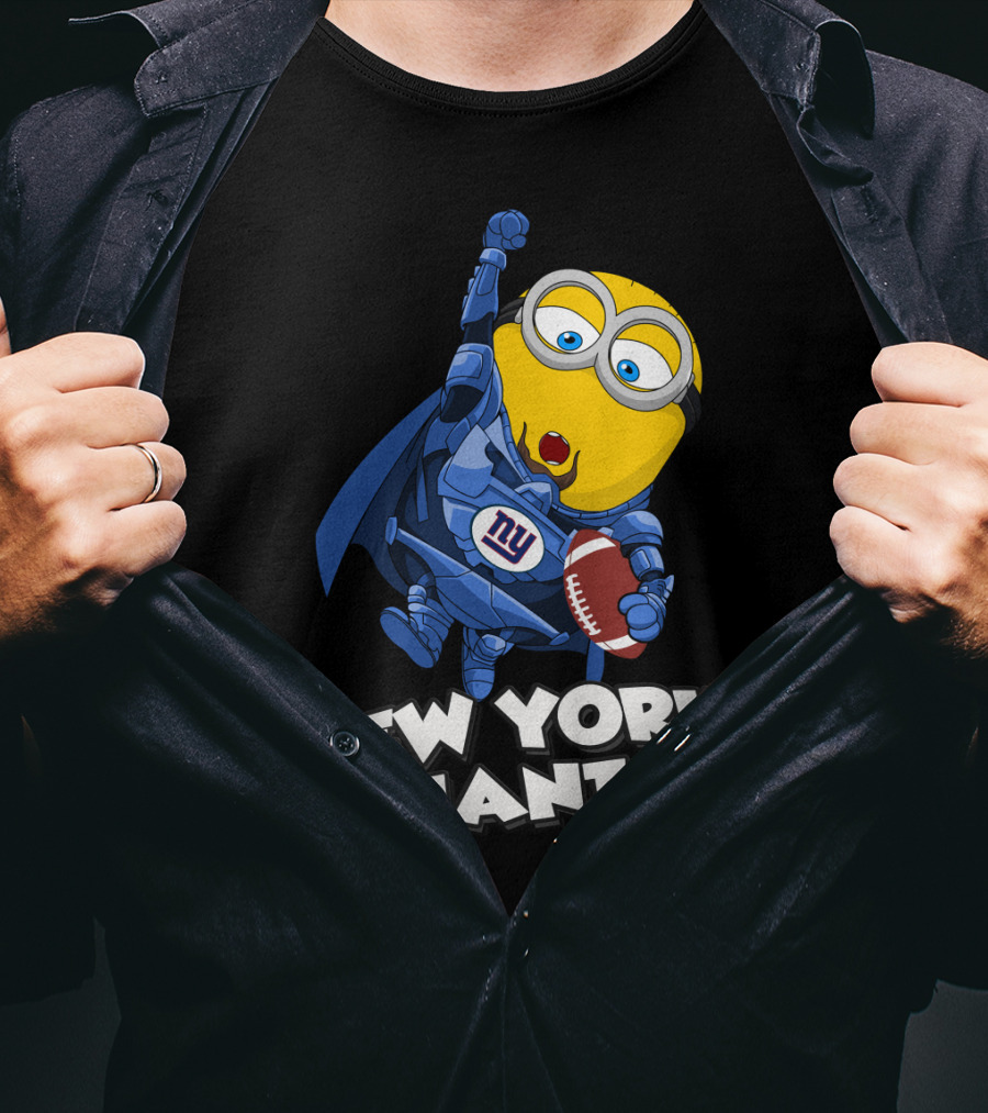 New York Giants Minion Football Superhero T-Shirt