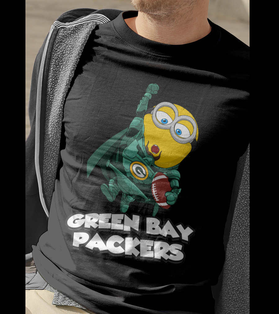 Green Bay Packers Minion Football Crossover T-Shirt