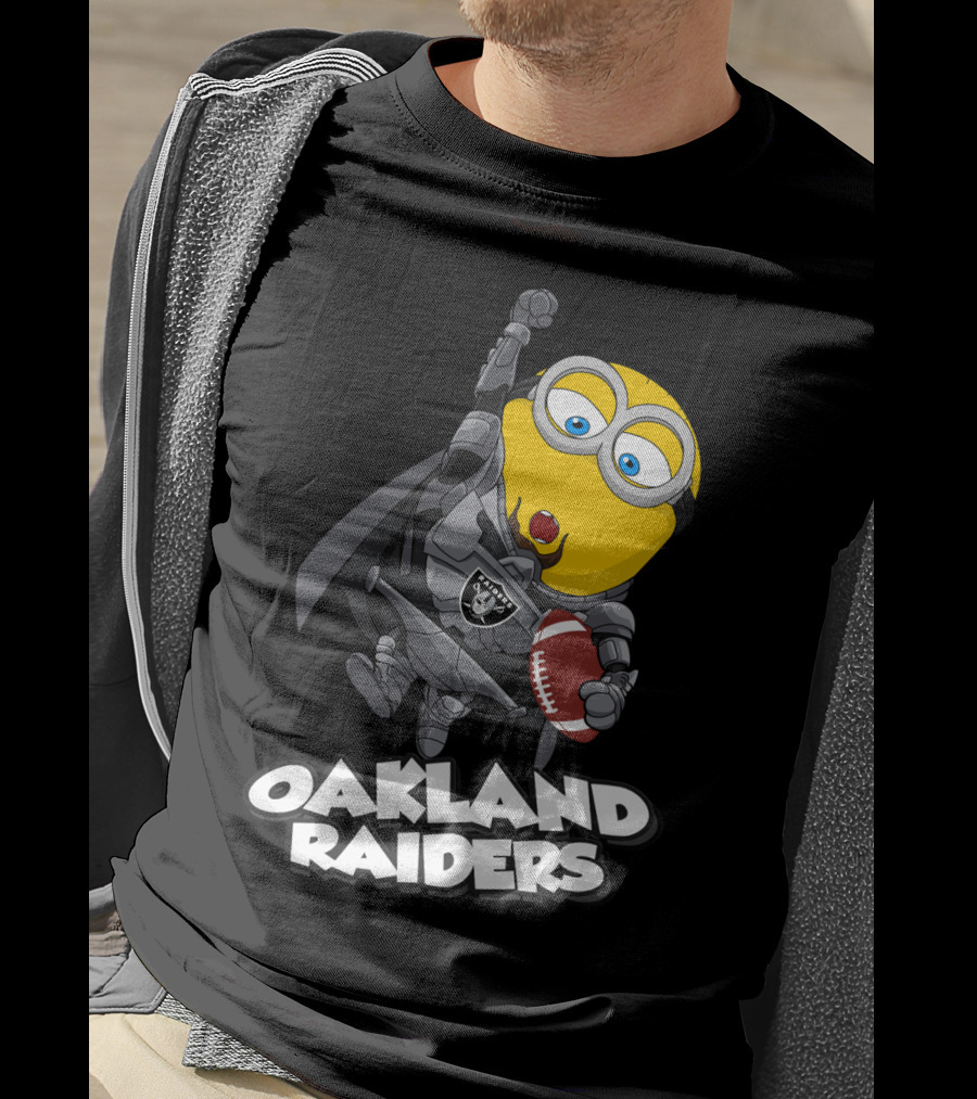 Oakland Raiders Minion Football Player T-Shirt