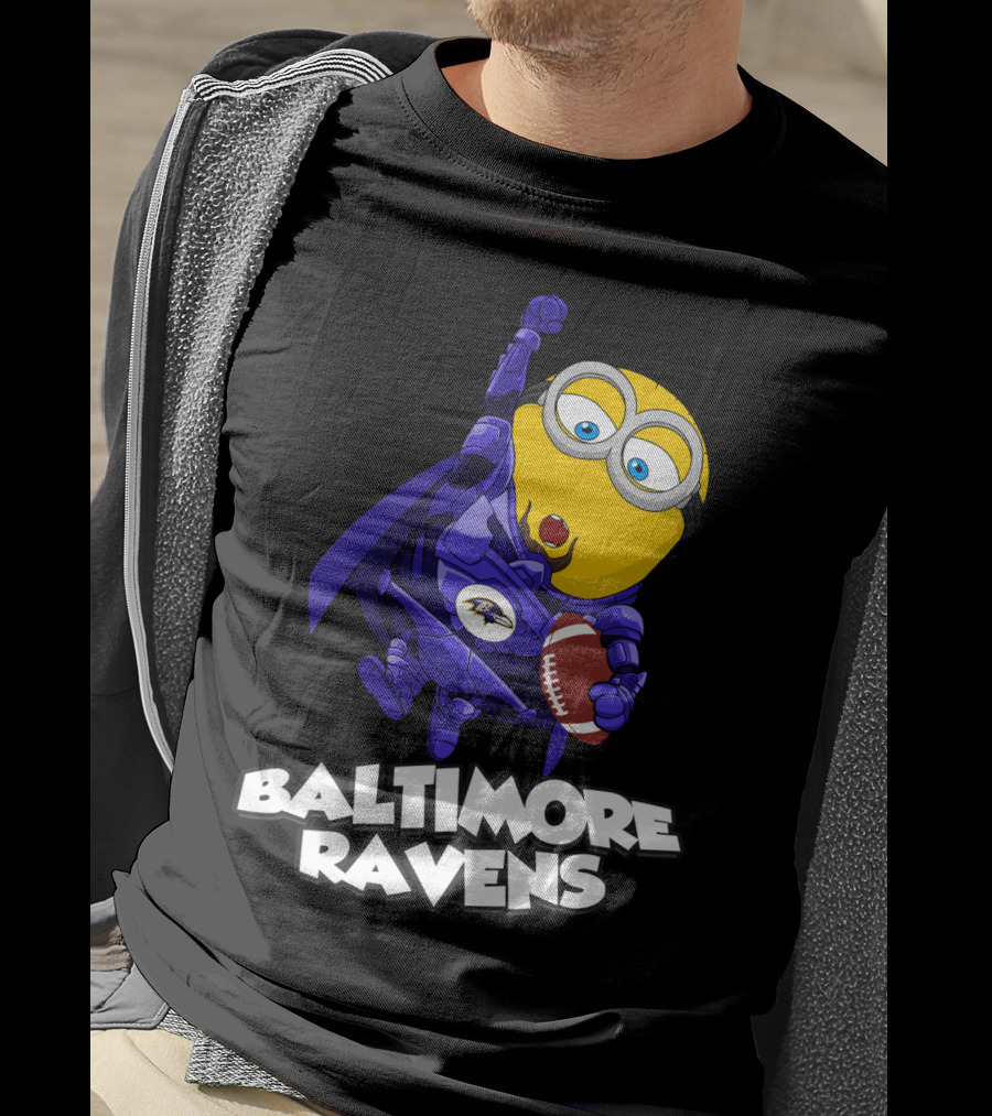 Baltimore Ravens Minion Football Fan T-Shirt