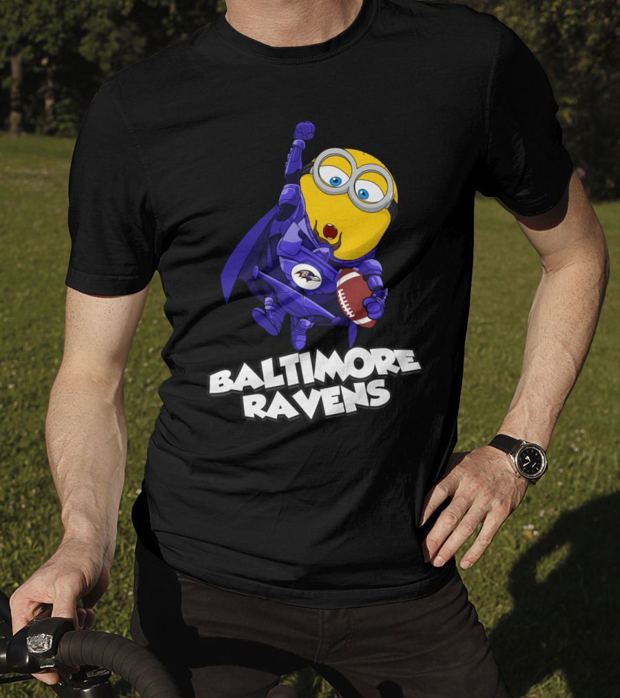 Baltimore Ravens Minion Football Fan T-Shirt