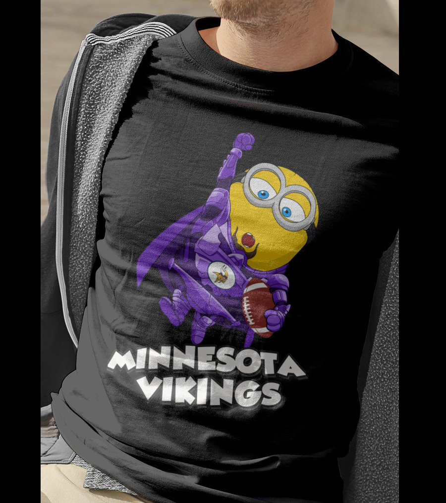 Minnesota Vikings Minion Crossover T-Shirt