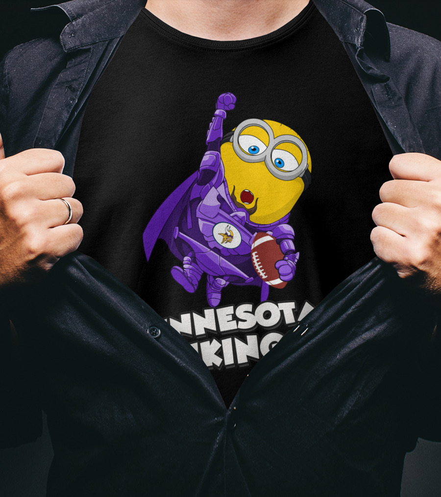 Minnesota Vikings Minion Crossover T-Shirt