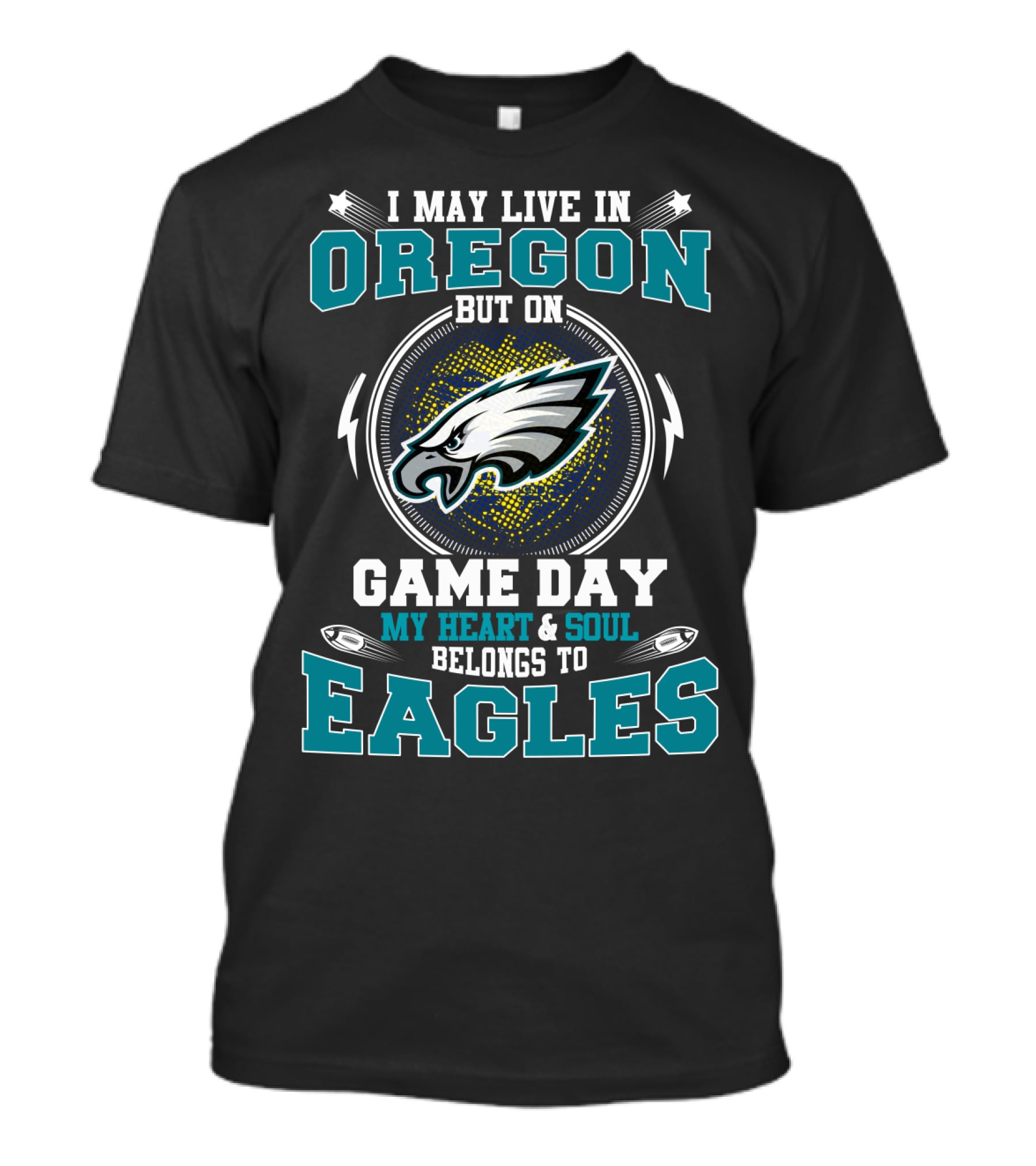 Oregon Game Day My Heart & Soul Belongs To Eagles T-Shirt