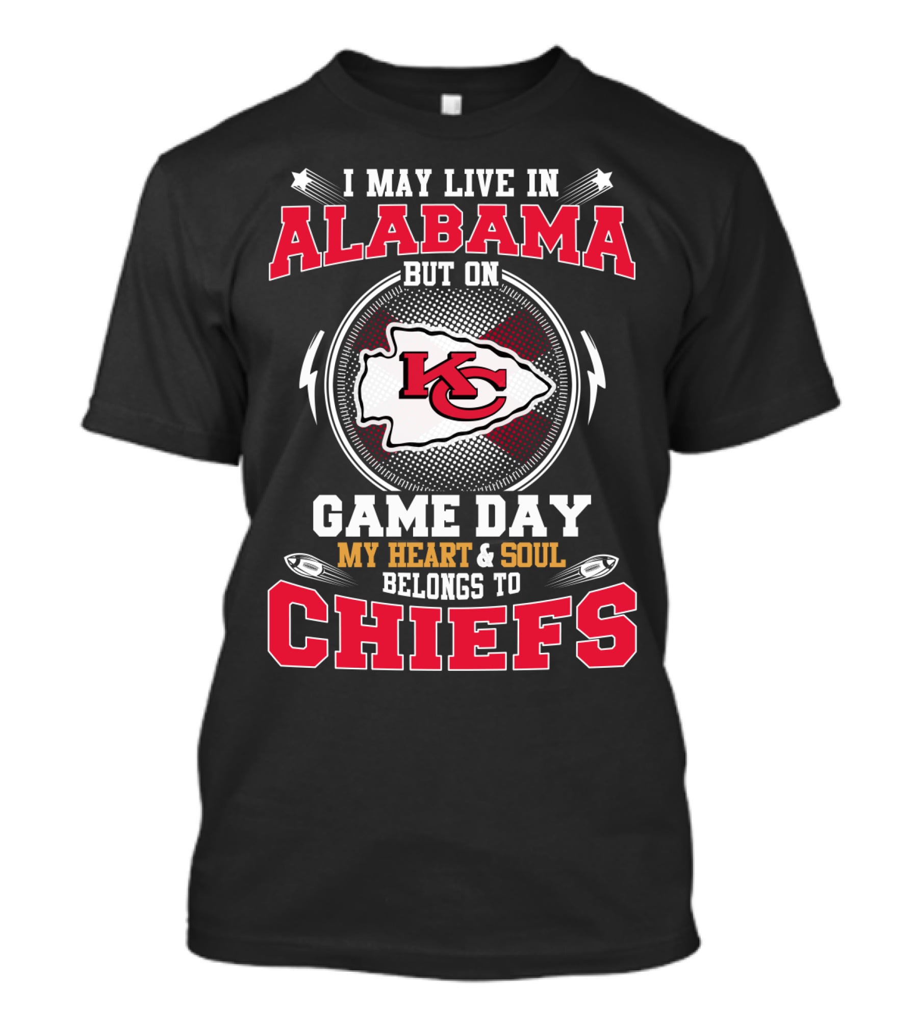 Alabama Resident Kansas City Chiefs Fan Game Day Loyalty T-Shirt