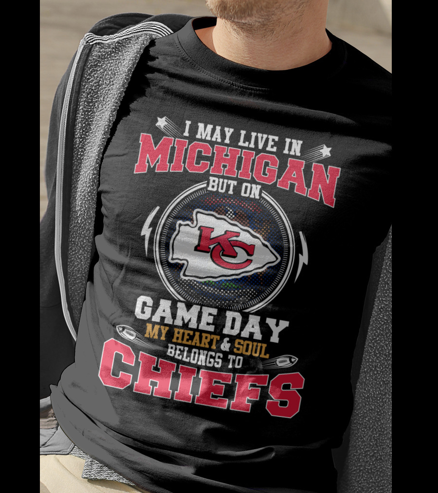 Michigan Heart And Soul Belongs To Chiefs Game Day T-Shirt